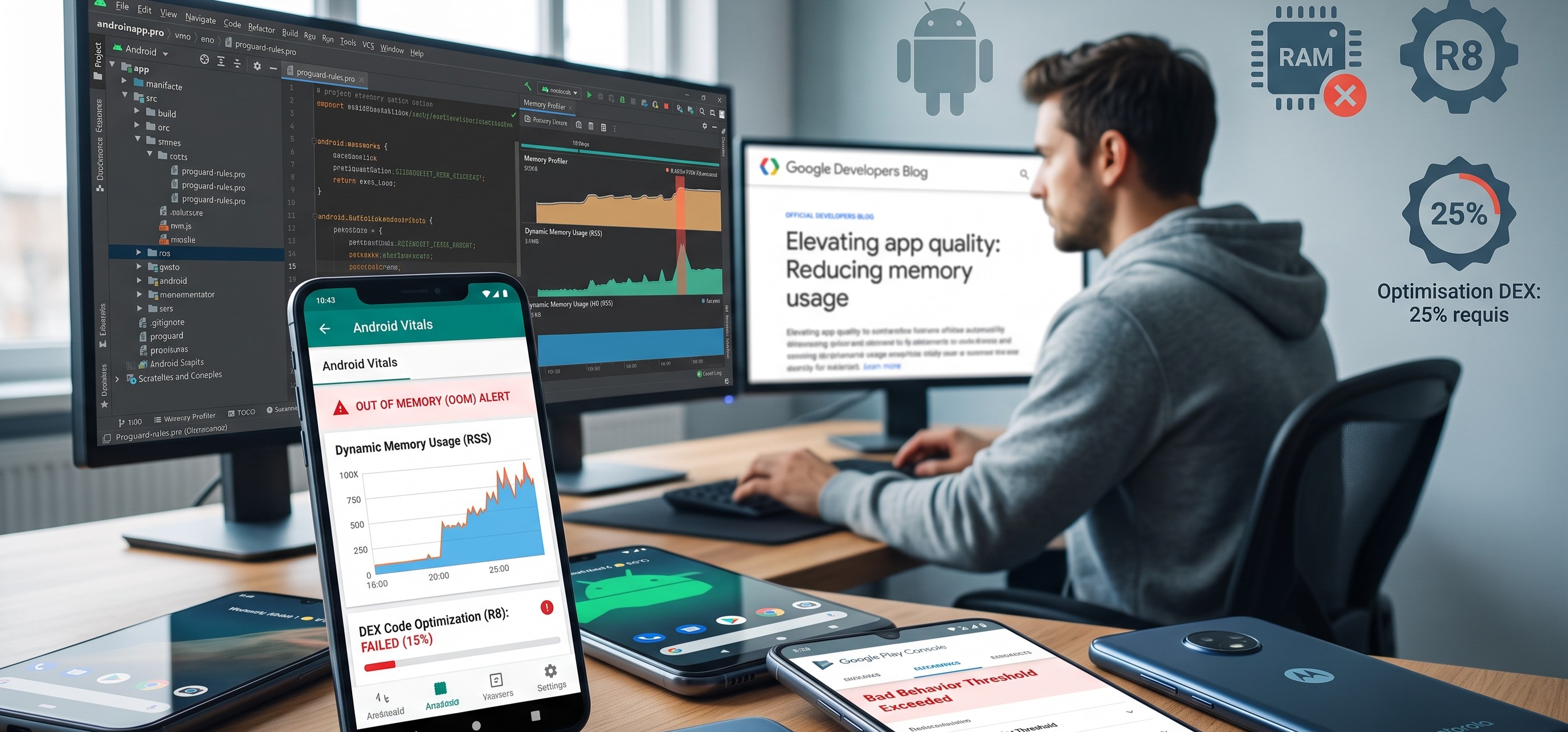 Nouvelles règles Google Play 2027 : Mémoire, R8 et Zero-Tap Sign-In, comment préparer votre application